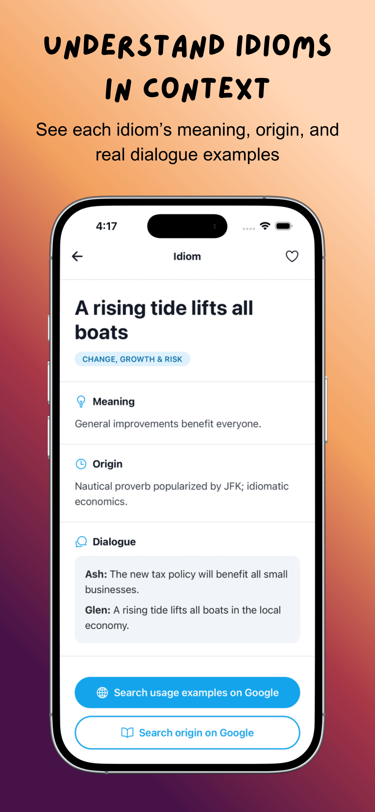 Learn in Context - Phrase Ace App